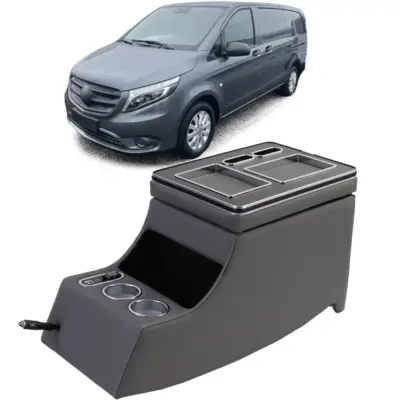 Bracciolo Consolle Centrale Grigio per Mercedes Viano W639 Classe V W447 03-19