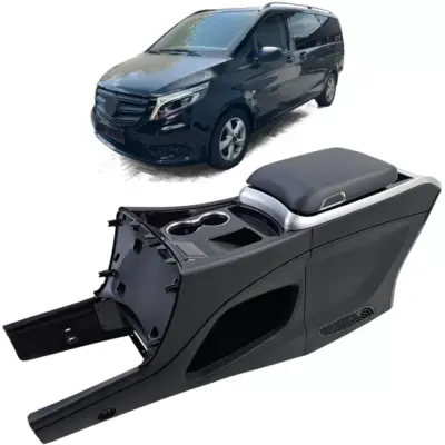 Bracciolo Consolle Centrale Nero Premium per Mercedes Vito W447 Automatic