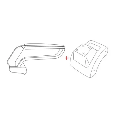 Bracciolo Modello Armster S Ecopelle Nero per Ford Focus 2004-2012