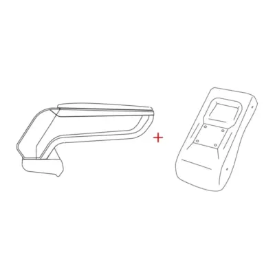 Bracciolo Modello Armster S in Ecopelle Nera per Citroën C3 2009-2016