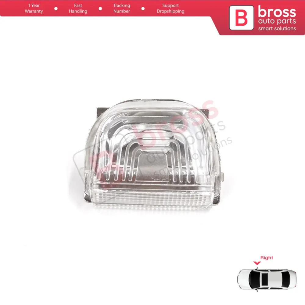 Calotta Specchietto Destro Bianca con Lente Indicatore per Mercedes Sprinter