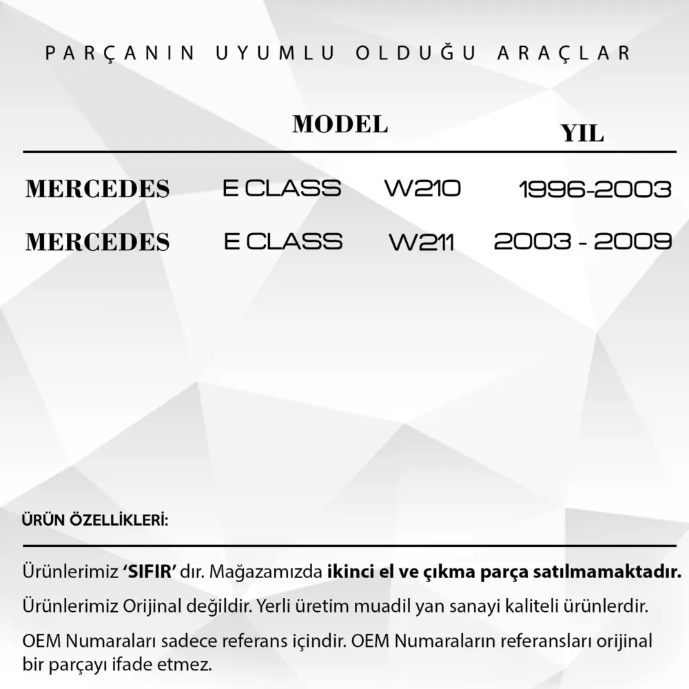 Calotta Specchietto Retrovisore Grigia per Mercedes Classe E W211 2003-2009
