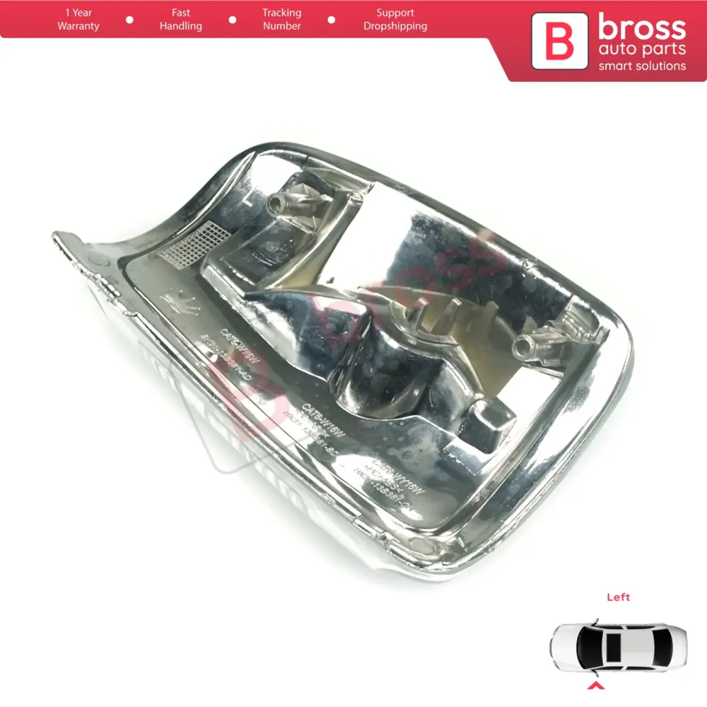Calotta Specchietto Sinistra Bianca con Lente Indicatore per Ford Transit MK8
