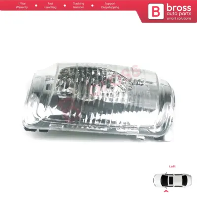 Calotta Specchietto Sinistra Bianca con Lente Indicatore per Ford Transit MK8