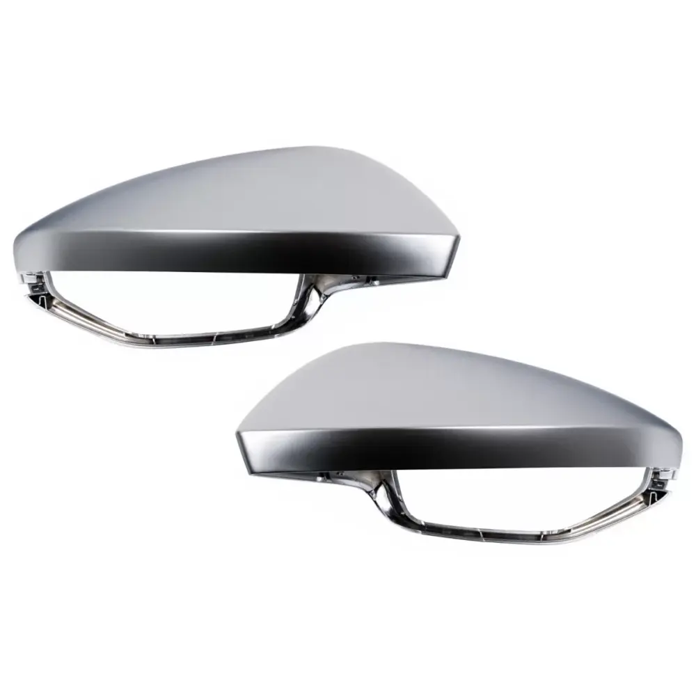 Calotte Specchietti Argento per Audi A7 4K8 2018-up e A6 C8 2019-2025 LHD