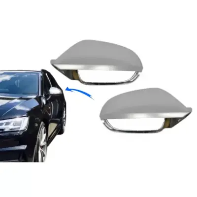 Calotte Specchietti Complete Alluminio RS6 Design con Assist per Audi A6 4G C7