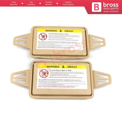 Calotte Specchietti Copertura Parasole TAN per Mercedes W210 W211
