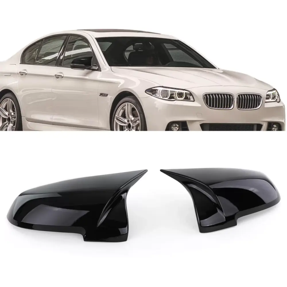 Calotte Specchietti Lucide Nere per BMW F10 F11 F06 F12 F13 F01 F02