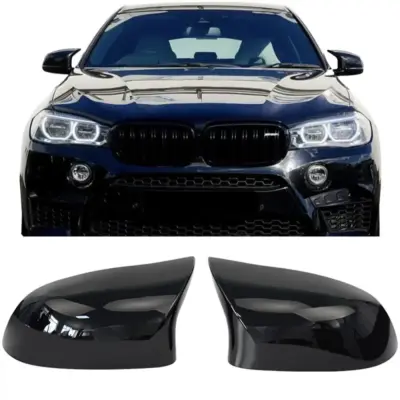 Calotte Specchietti Lucide Nere per BMW X3 F25 X4 F26 X5 F15 X6 F16