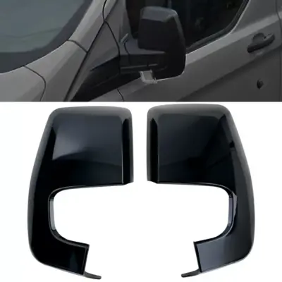 Calotte Specchietti Nere Lucide per Ford Transit Custom 2012-2023