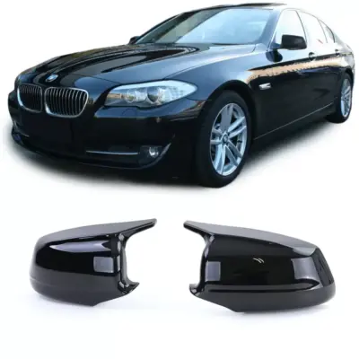 Calotte Specchietti Sportive Nero Lucido per BMW Serie 5 F10 F11 2010-2013