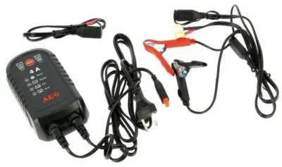 Caricabatteria auto elettronico 4A ricarica batteria veicoli portatile