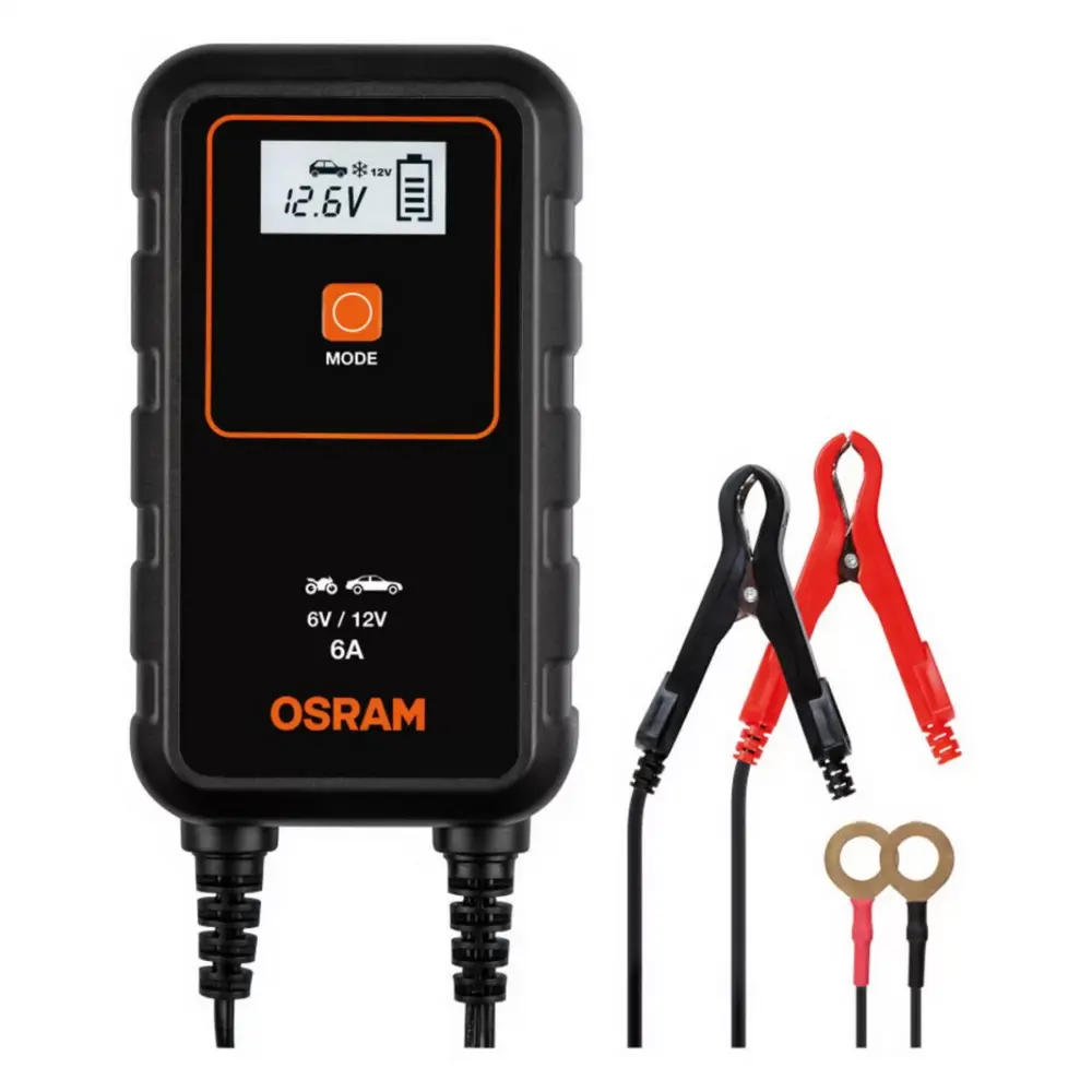 Caricabatteria Osram 906 per Auto con Sistema Start Stop
