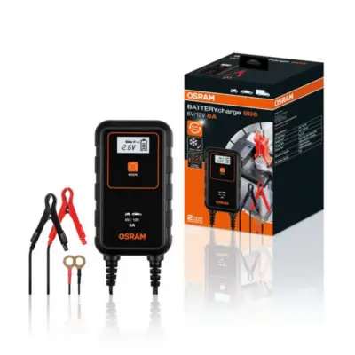 Caricabatteria Osram 906 per Auto con Sistema Start Stop