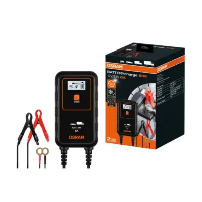 Caricabatterie Osram 908 per Auto con Sistema Start Stop