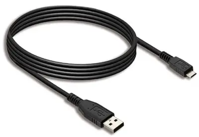 Cavo ricarica e dati micro USB nero 1 metro accessorio auto smartphone tablet