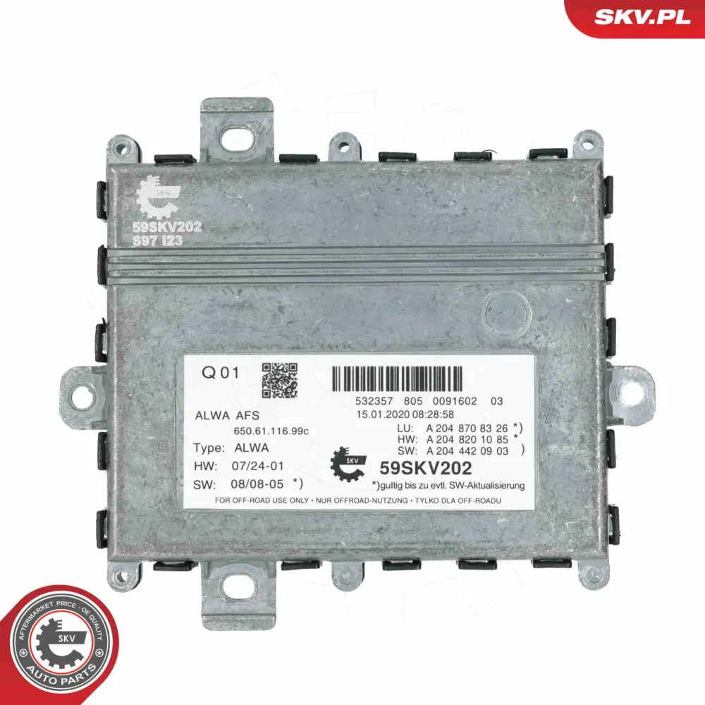 Centralina, Illuminazione per Mercedes Glk-class (X204) 2048708326