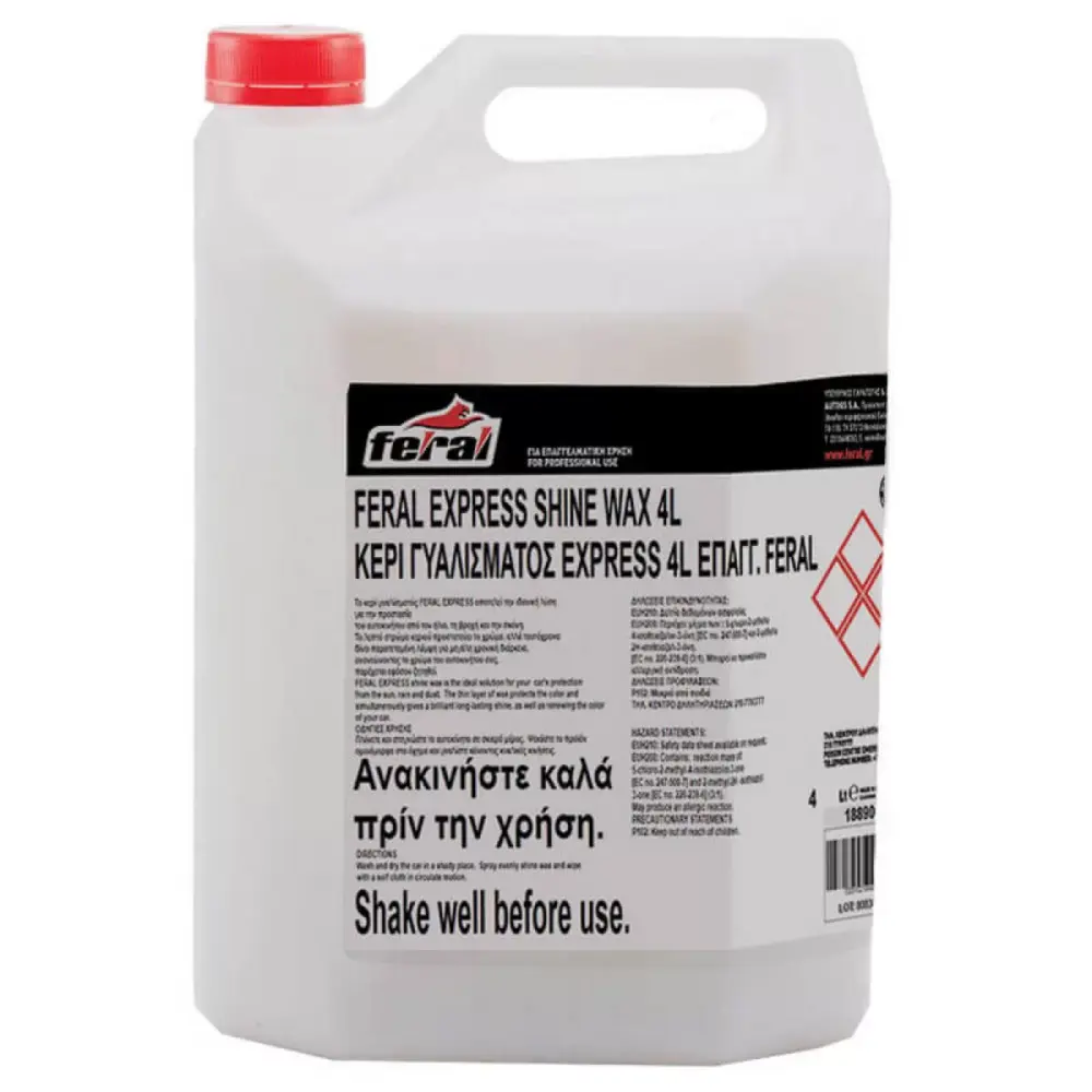 Cera Lucidante Express Shine Wax Feral 4L Universale