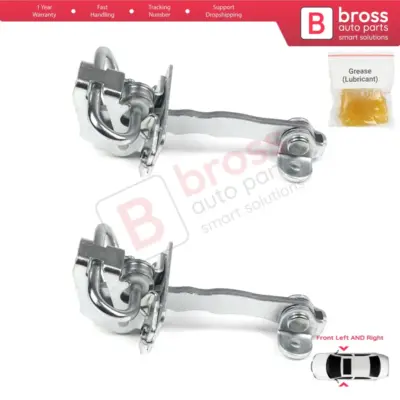 Cerniera Fermaporta Anteriore 2 Pezzi per Alfa Romeo 156 932 1997-2006