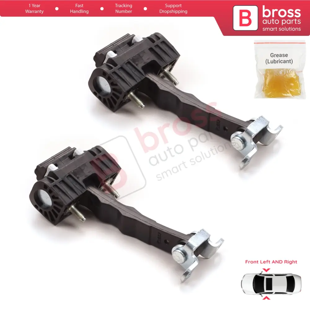 Cerniera Fermaporta Anteriore 2 Pezzi per Alfa Romeo 159 939 2004-2011