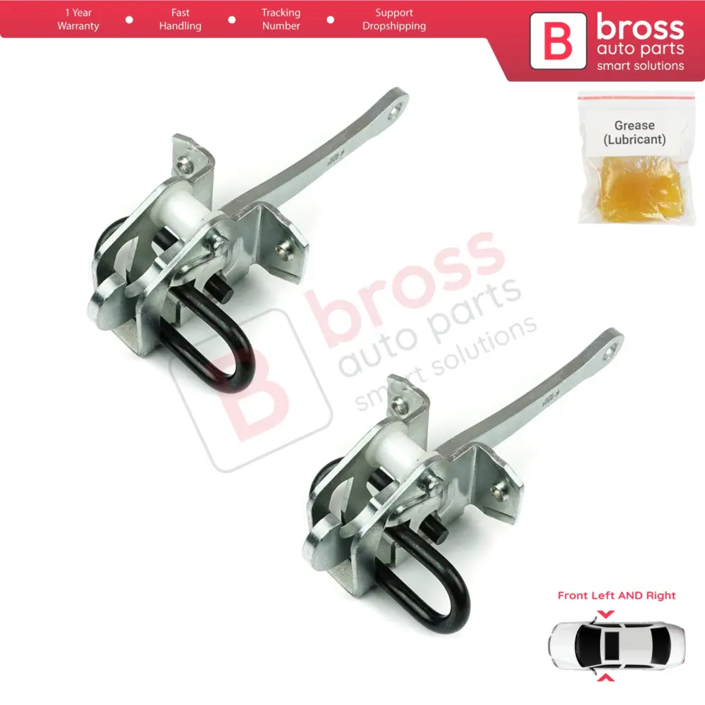 Cerniera Fermaporta Anteriore 2 Pezzi per BMW Serie 5 E34 Serie 7 E32