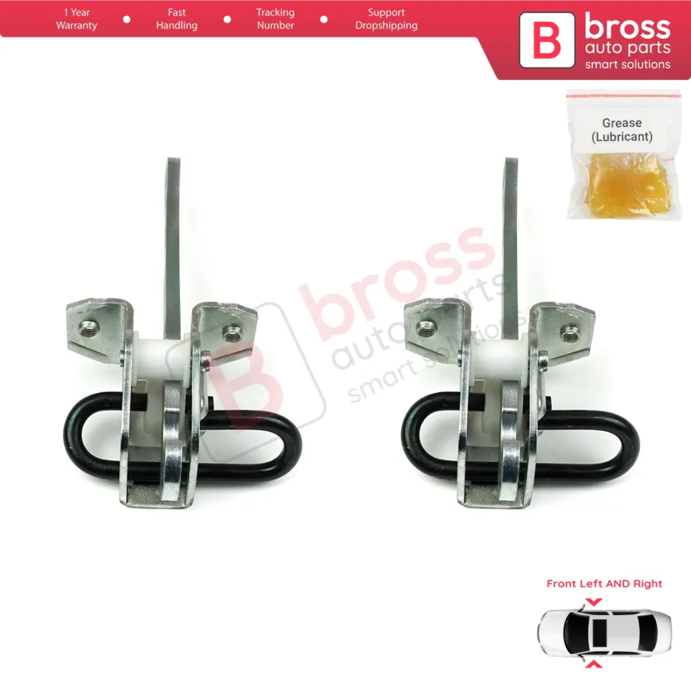 Cerniera Fermaporta Anteriore 2 Pezzi per BMW Serie 5 E34 Serie 7 E32