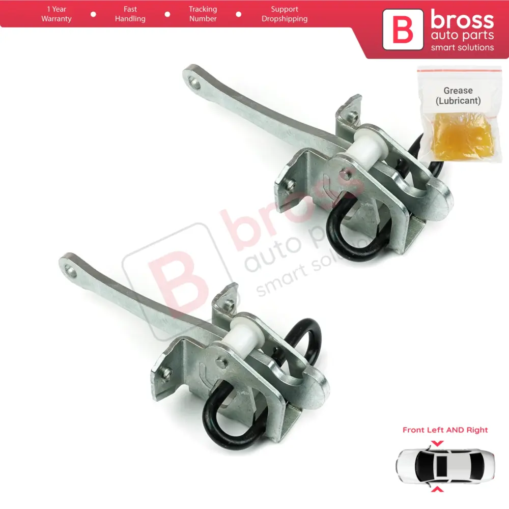 Cerniera Fermaporta Anteriore 2 Pezzi per BMW Serie 5 E34 Serie 7 E32