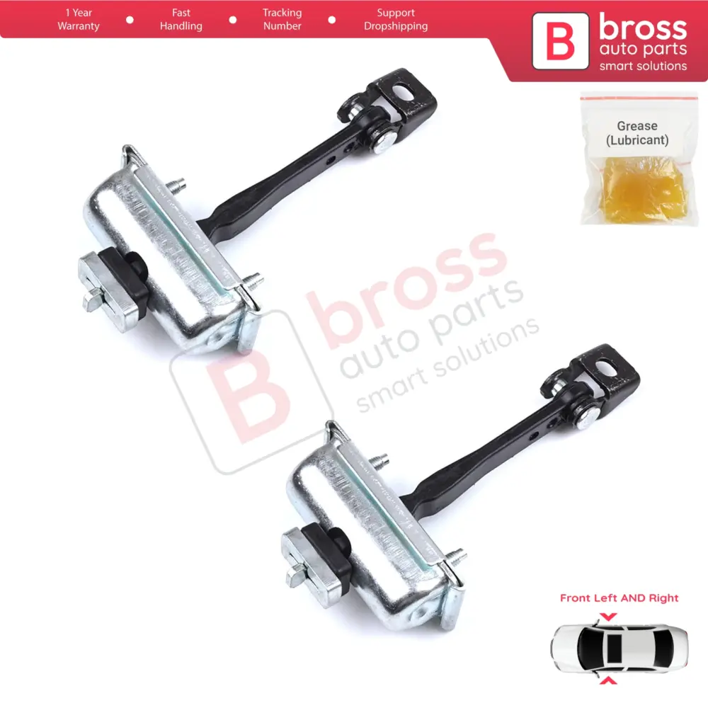 Cerniera Fermaporta Anteriore 2 Pezzi per Citroën C3 MK3 Peugeot 208 MK1 5