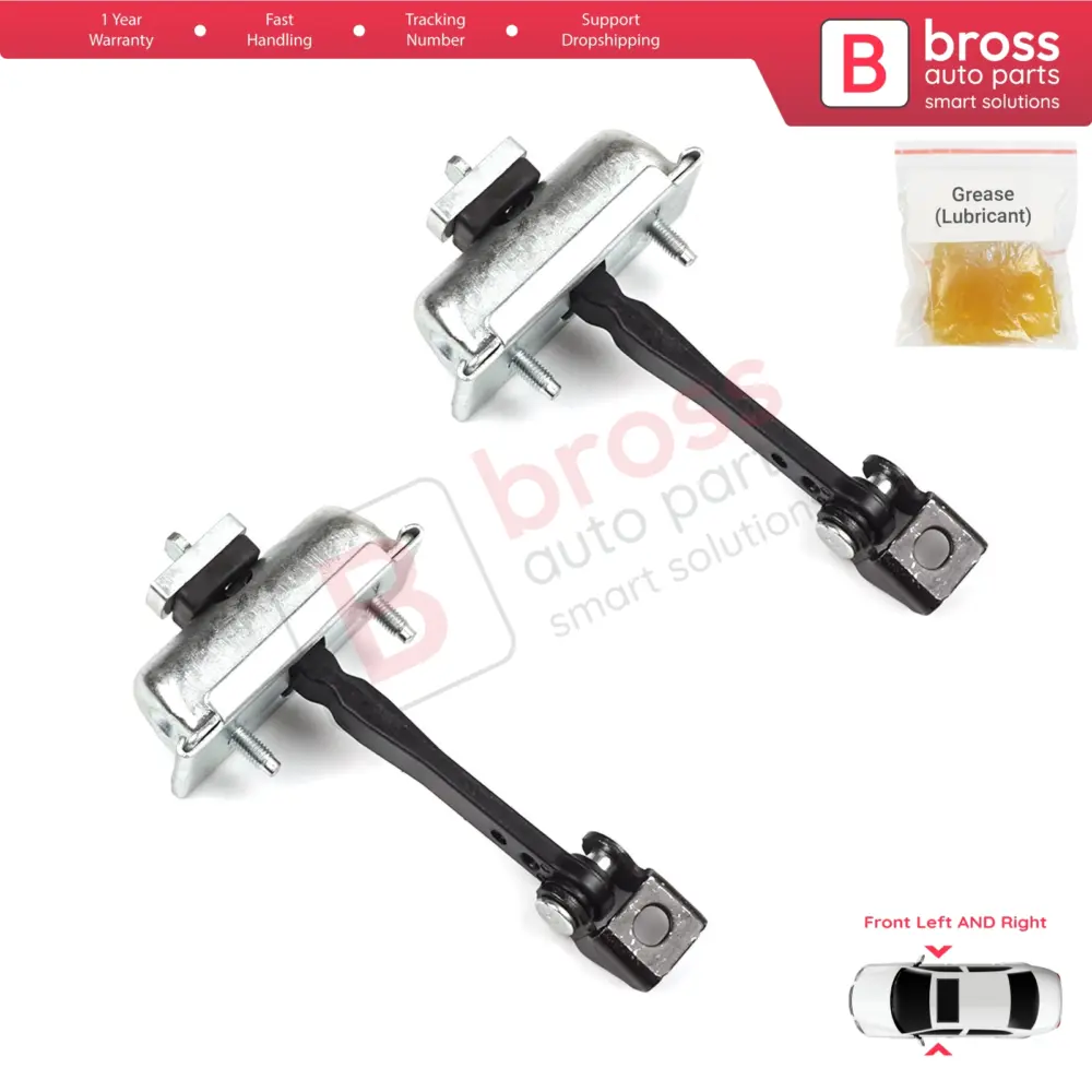Cerniera Fermaporta Anteriore 2 Pezzi per Citroën C3 MK3 Peugeot 208 MK1 5