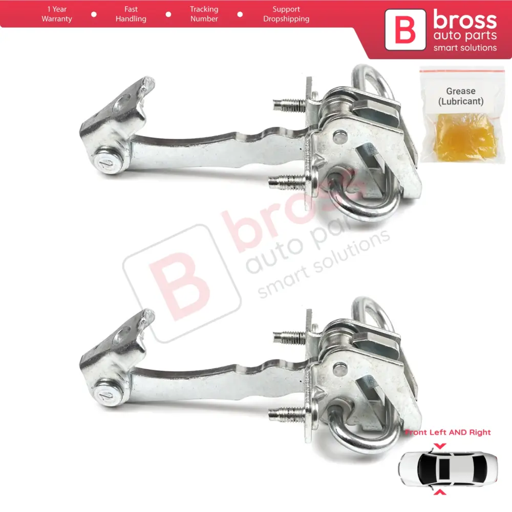 Cerniera Fermaporta Anteriore 2 Pezzi per Fiat 500 500c Abarth 51782989
