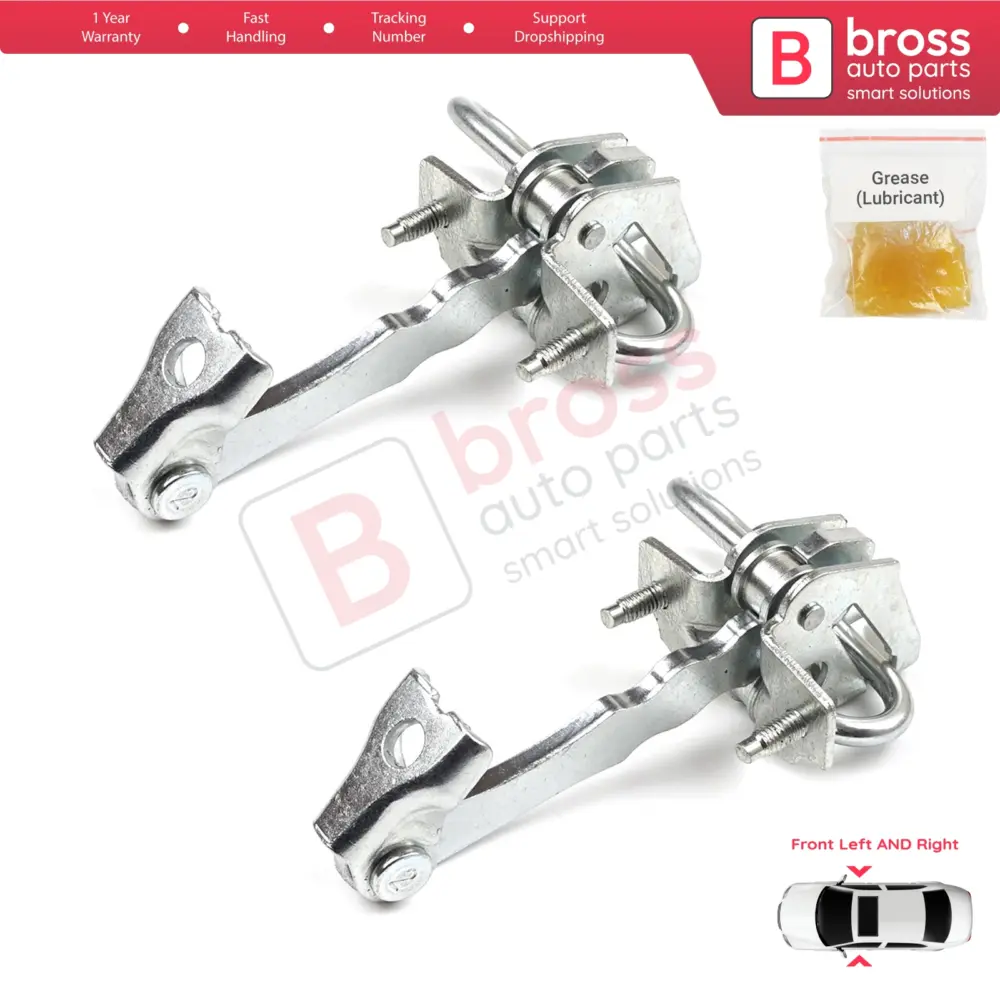 Cerniera Fermaporta Anteriore 2 Pezzi per Fiat 500 500c Abarth 51782989
