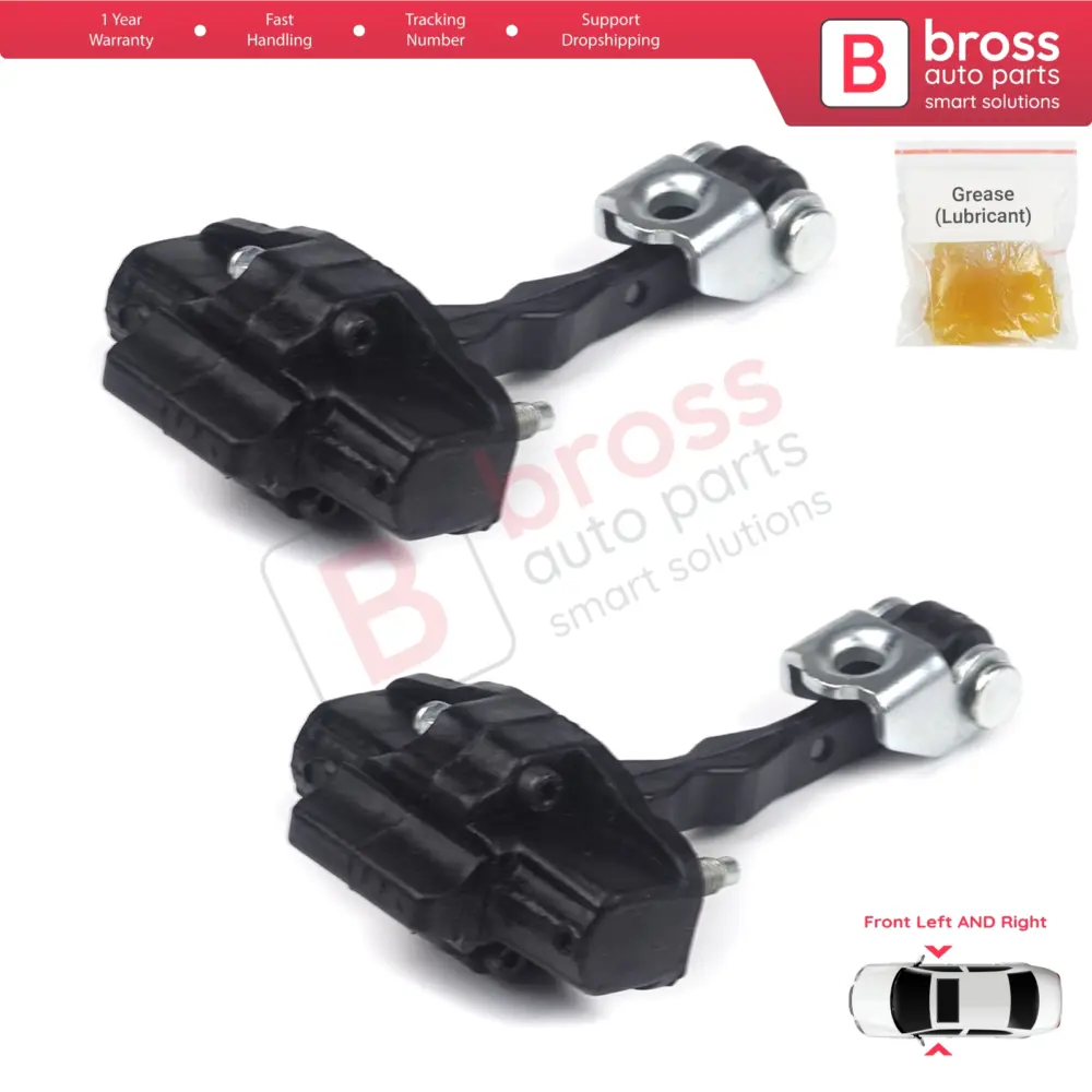 Cerniera Fermaporta Anteriore 2 Pezzi per Fiat Doblo 263 Citroen Nemo Peugeot