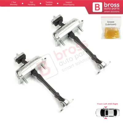 Cerniera Fermaporta Anteriore 2 Pezzi per Jaguar S-type X200 1999-2008