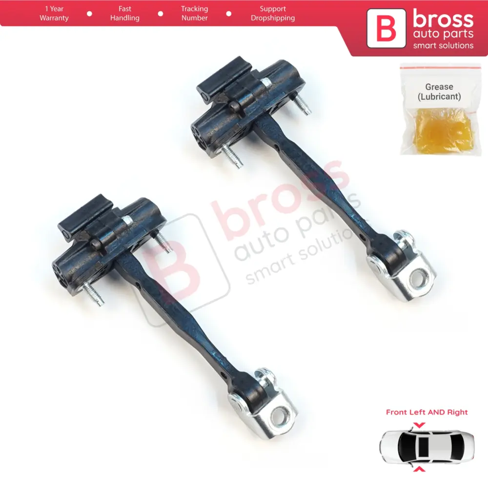 Cerniera Fermaporta Anteriore 2 Pezzi per Jeep Renegade Bu B1 Bv 2014-on