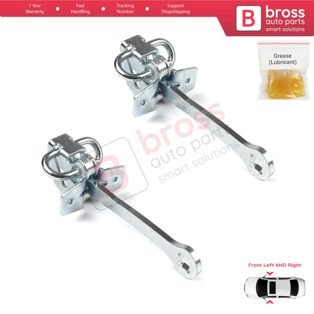Cerniera Fermaporta Anteriore 2 Pezzi per Opel Vectra B 1995-2002
