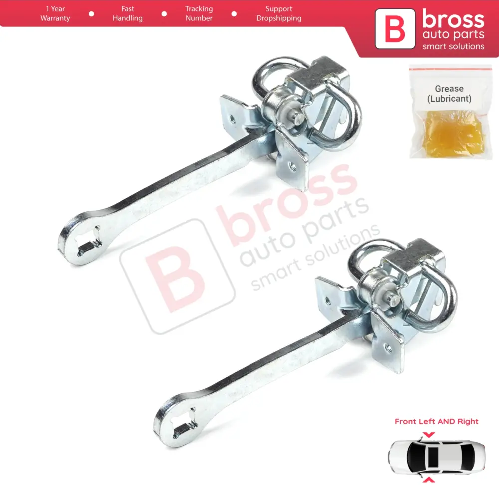 Cerniera Fermaporta Anteriore 2 Pezzi per Opel Vectra B 1995-2002