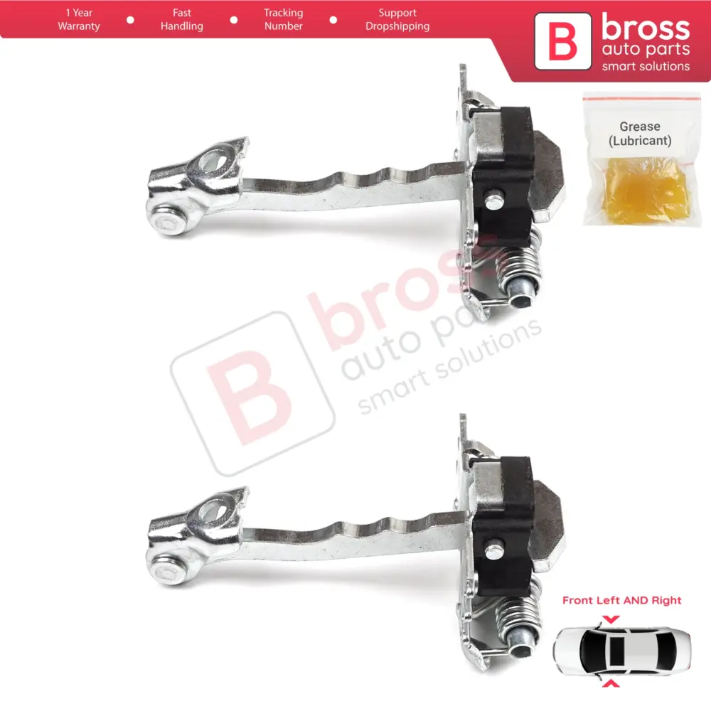 Cerniera Fermaporta Anteriore 2 Pezzi per Renault Laguna MK3 X91 2007-2015