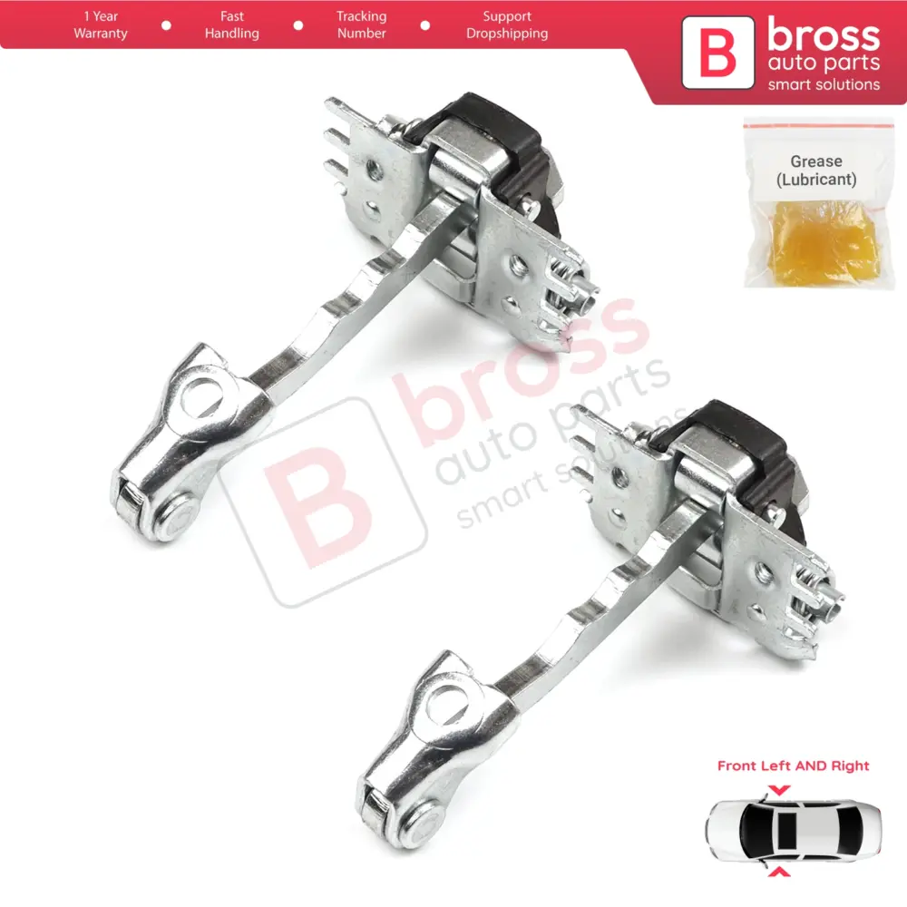 Cerniera Fermaporta Anteriore 2 Pezzi per Renault Laguna MK3 X91 2007-2015