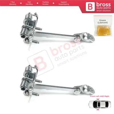 Cerniera Fermaporta Anteriore 2 Pezzi per Renault Megane MK1 4/5 Porte 1996-2003