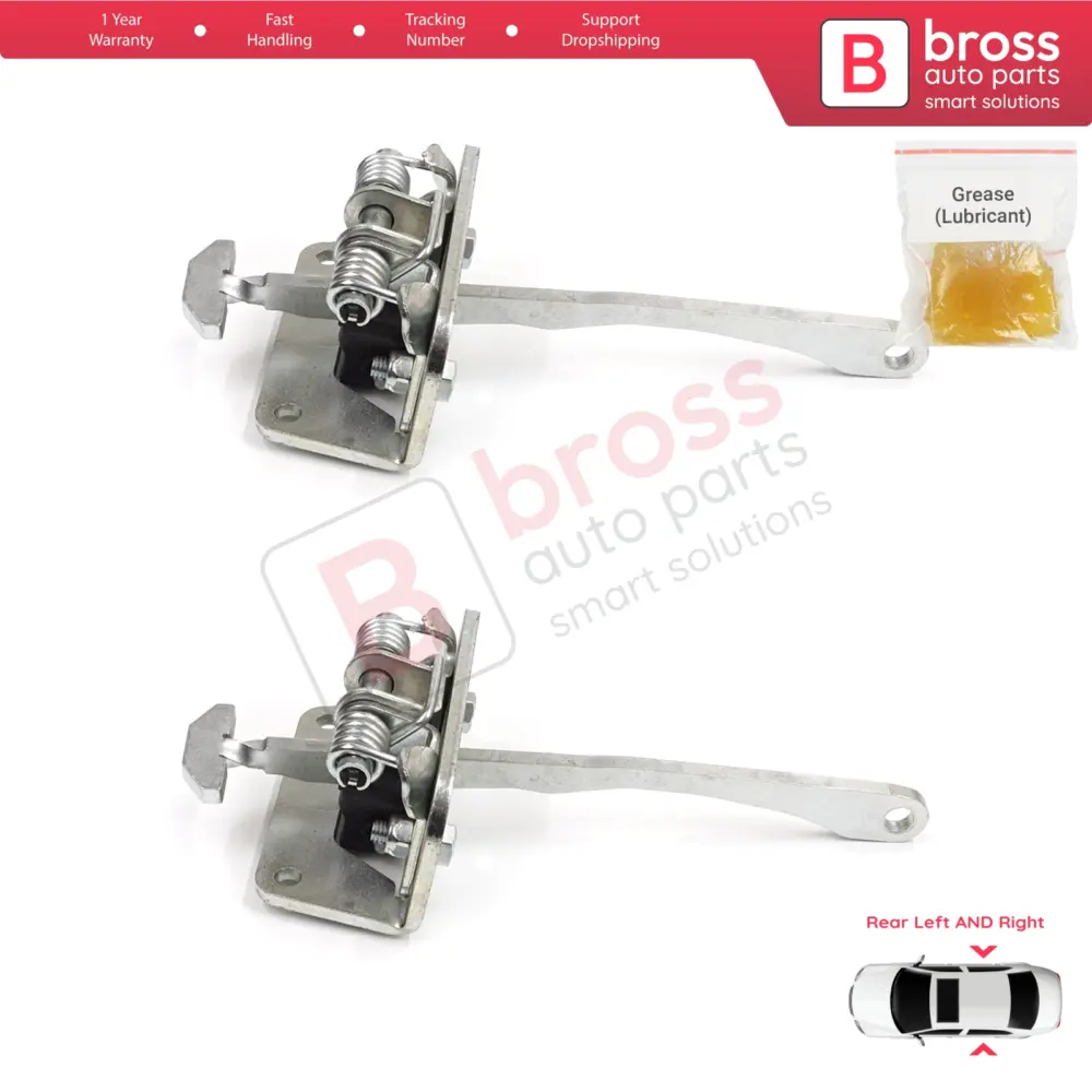 Cerniera Fermaporta Posteriore 2 Pezzi per Audi A2 8Z0 2000-2005