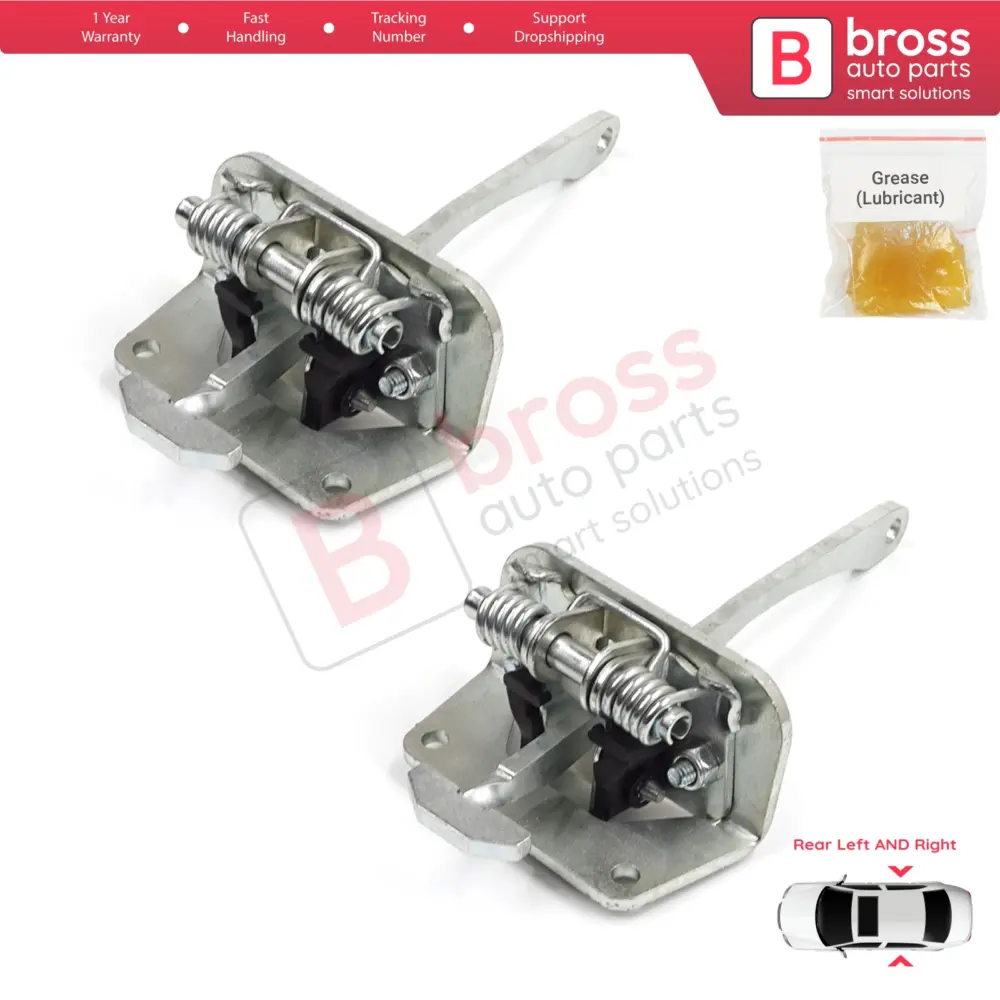 Cerniera Fermaporta Posteriore 2 Pezzi per Audi A2 8Z0 2000-2005