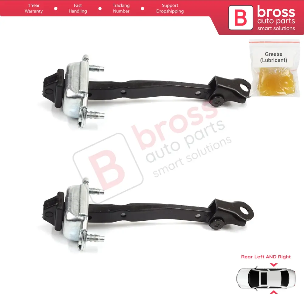 Cerniera Fermaporta Posteriore 2 Pezzi per Dacia Renault Sandero MK3 Logan