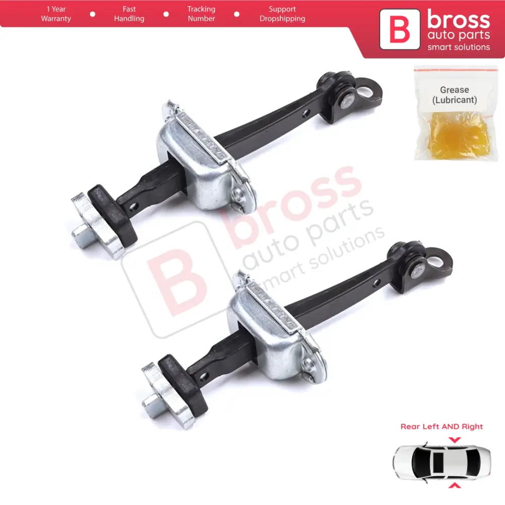 Cerniera Fermaporta Posteriore 2 Pezzi per Honda Civic MK8 2005-2013 Hb Fn Fk