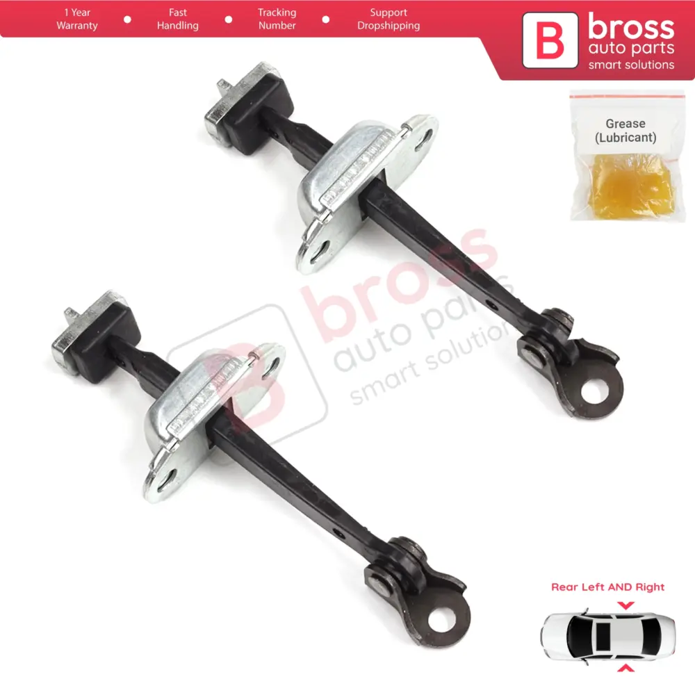 Cerniera Fermaporta Posteriore 2 Pezzi per Honda Civic MK8 2005-2013 Hb Fn Fk
