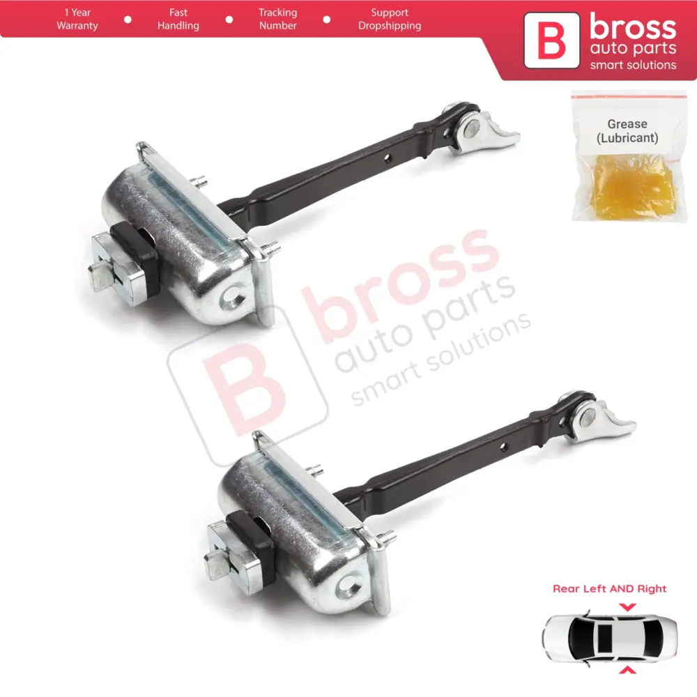 Cerniera Fermaporta Posteriore 2 Pezzi per Opel Astra J P10 MK6 2009-2015