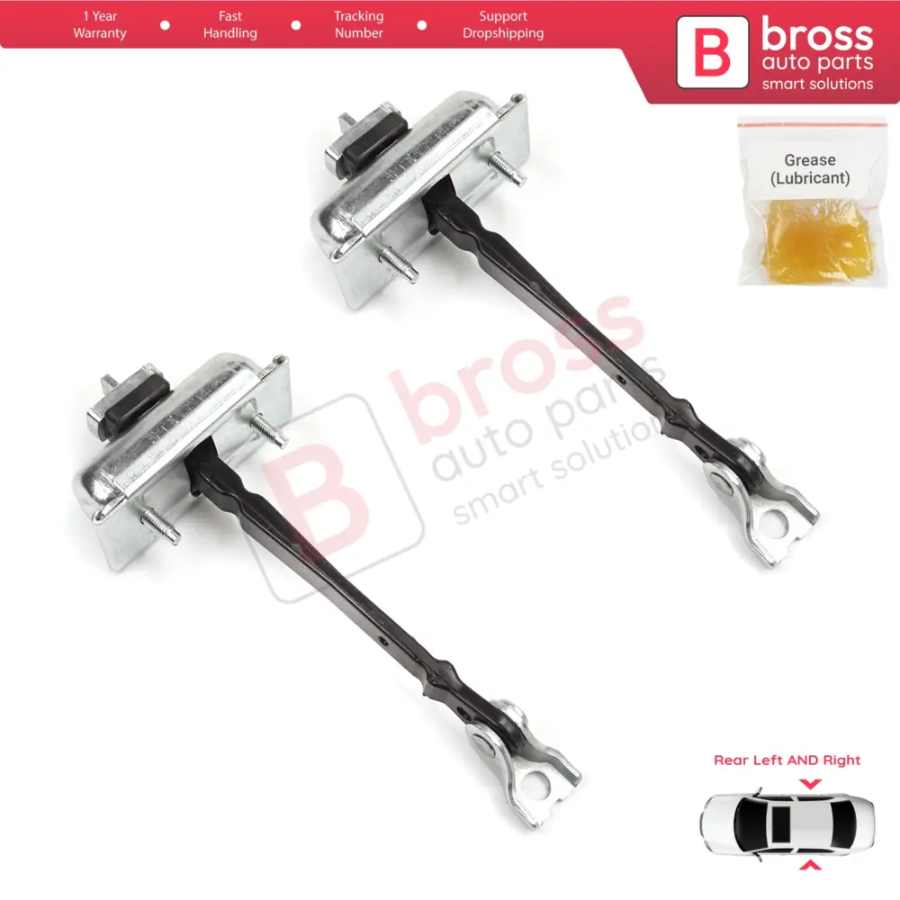Cerniera Fermaporta Posteriore 2 Pezzi per Opel Astra J P10 MK6 2009-2015