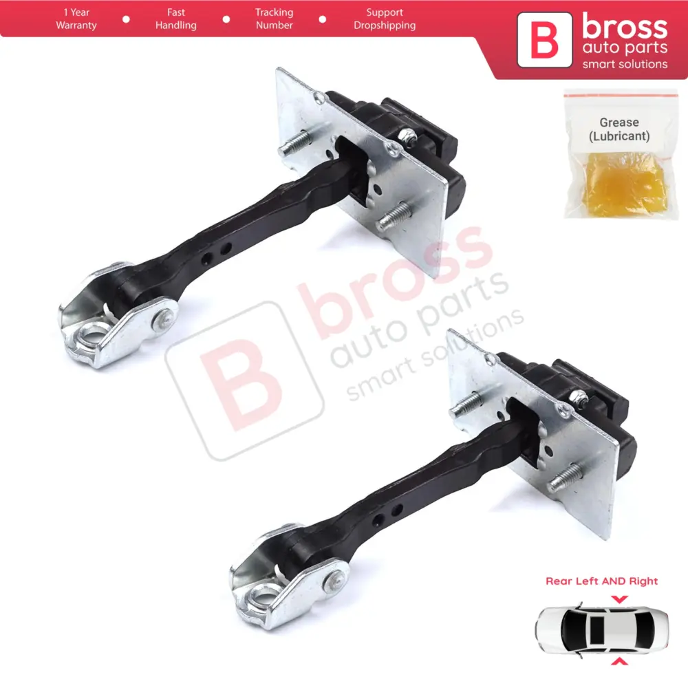 Cerniera Fermaporta Posteriore 2 Pezzi per Peugeot 308 MK2 2013-2021 4/5 Porte