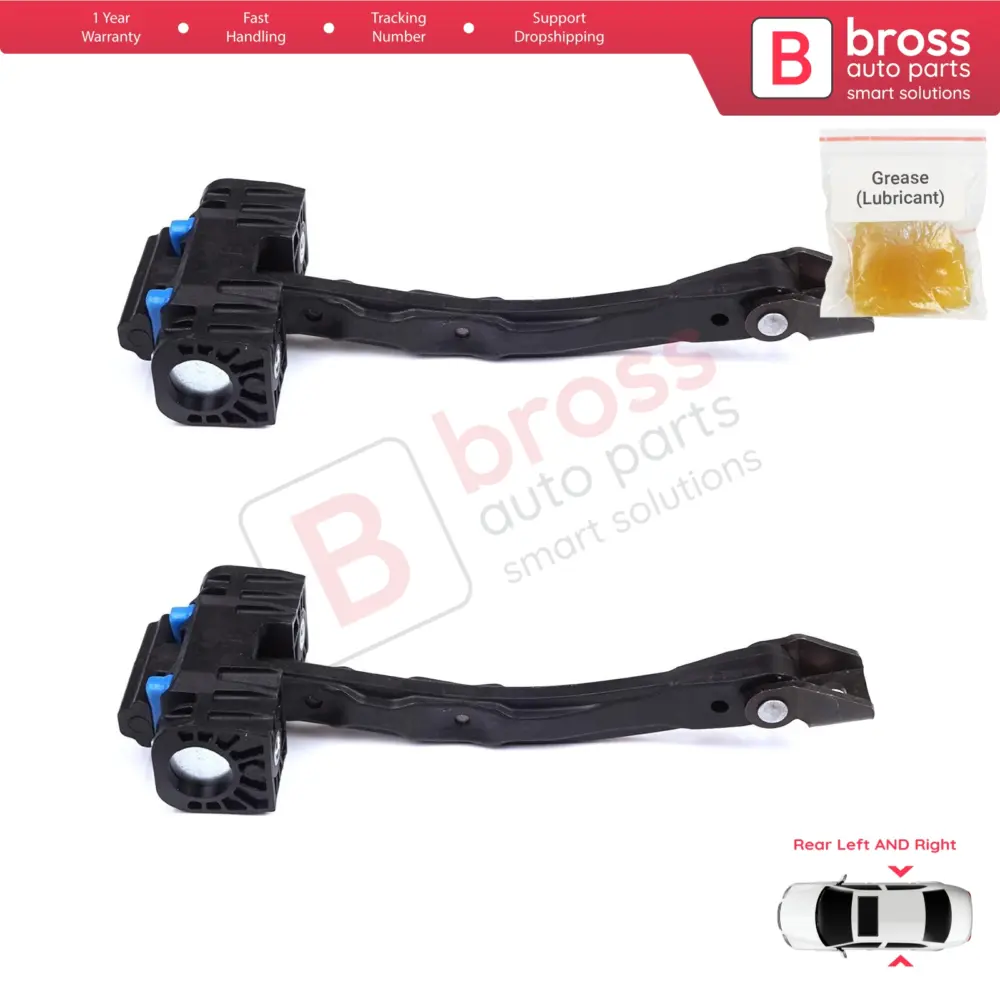 Cerniera Fermaporta Posteriore 2 Pezzi per VW Touareg MK2 7P 2010-2018