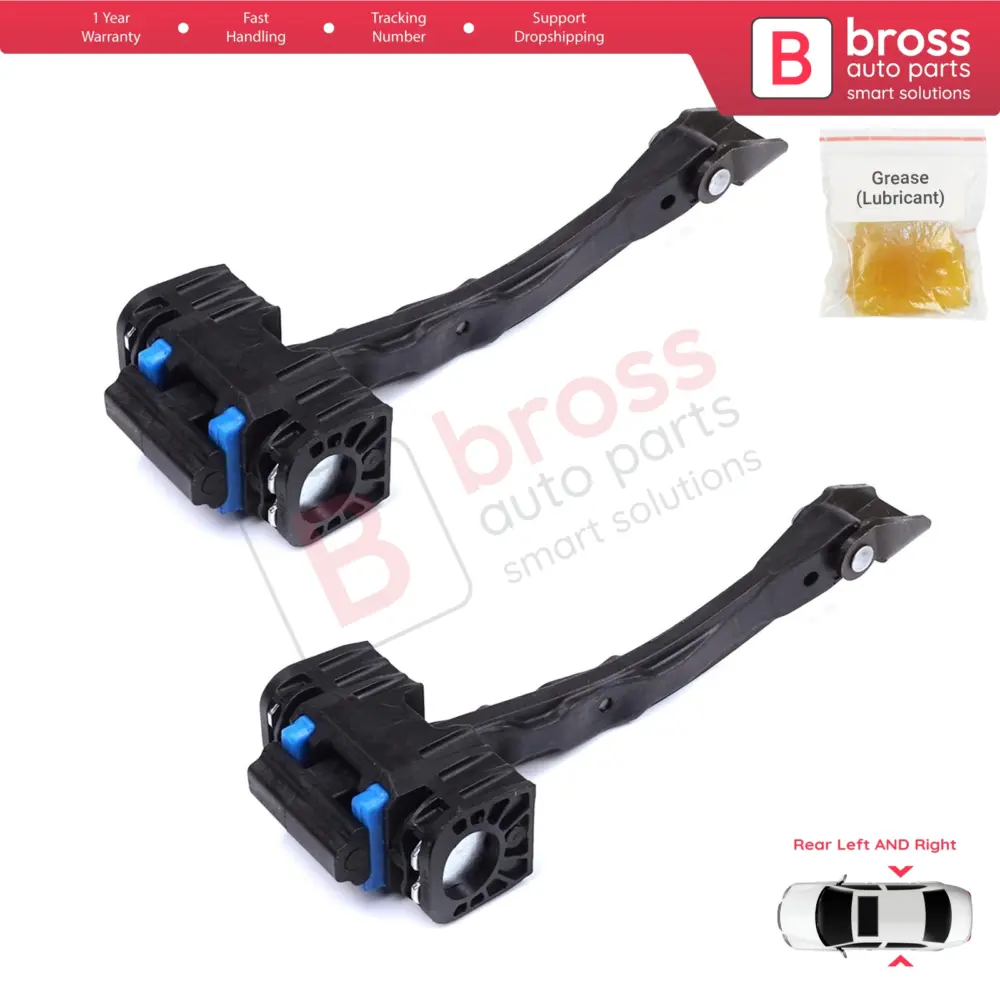 Cerniera Fermaporta Posteriore 2 Pezzi per VW Touareg MK2 7P 2010-2018