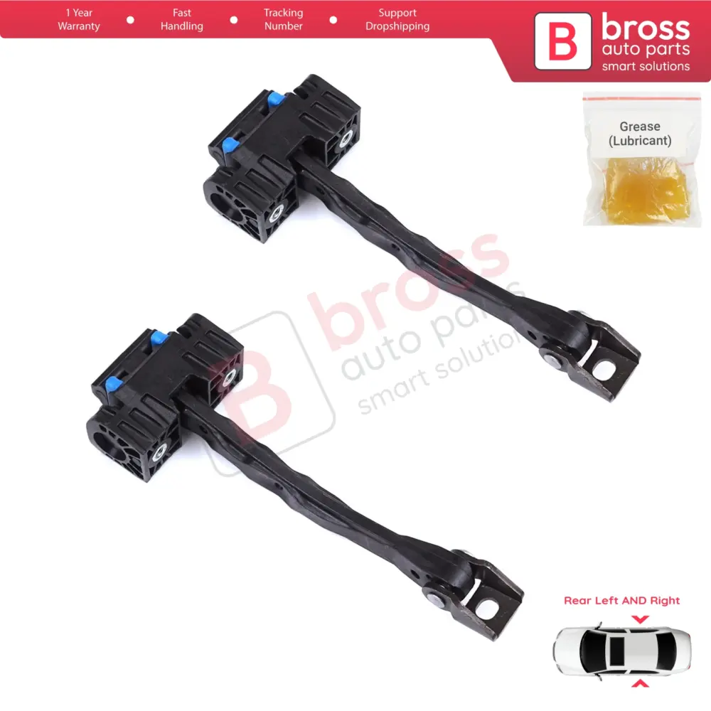 Cerniera Fermaporta Posteriore 2 Pezzi per VW Touareg MK2 7P 2010-2018